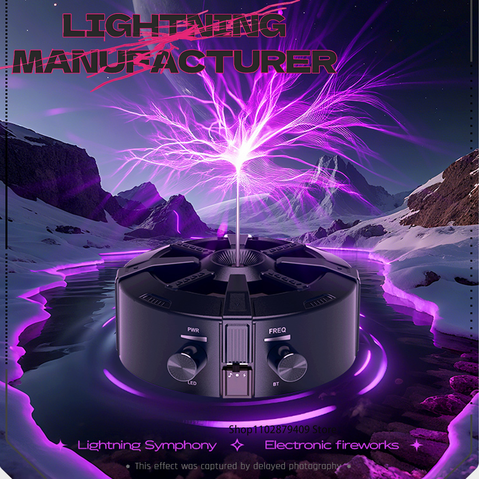 Audio Music Generator Free - Newest Music Tesla Coil Bluetooth/AUX Dual