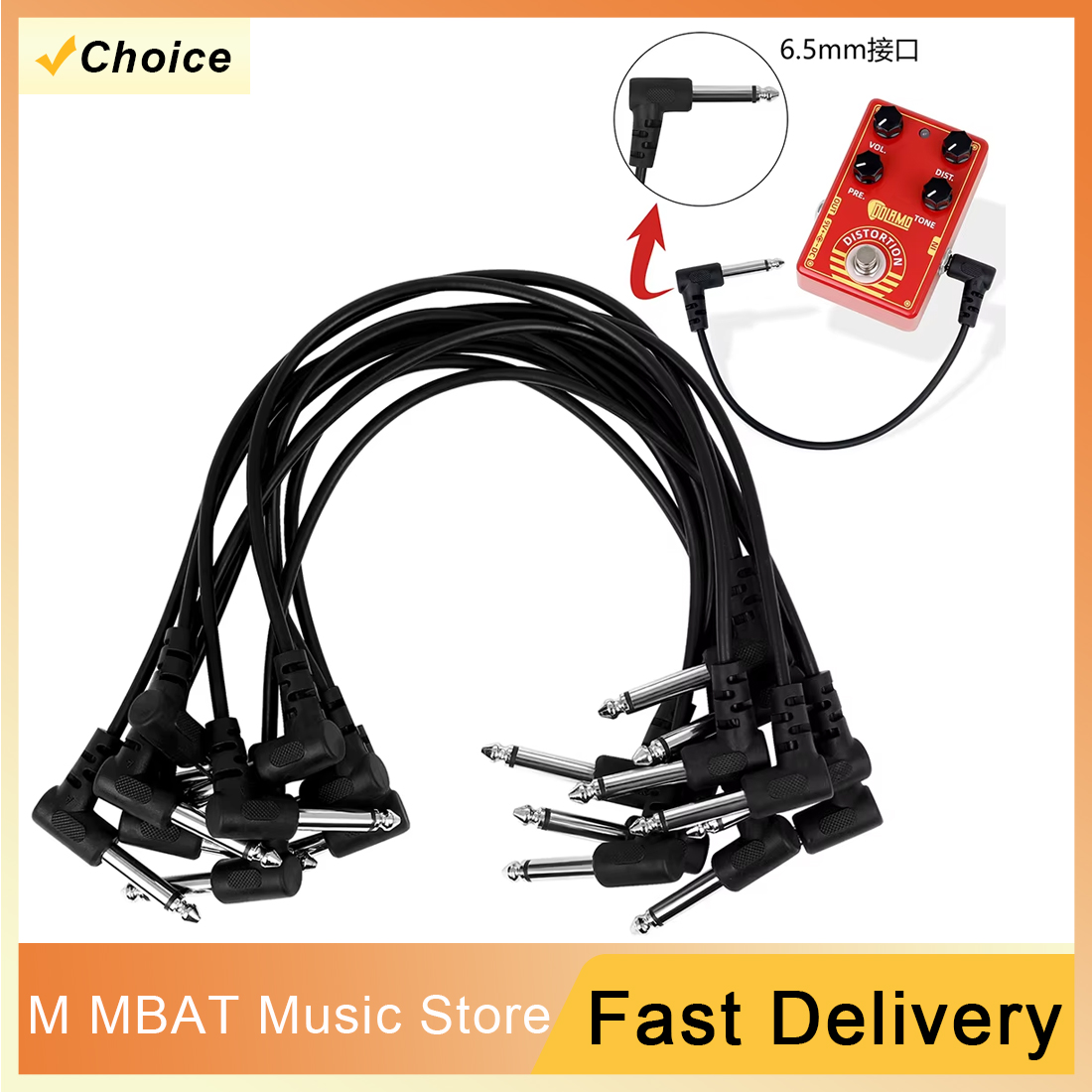 10Pcs Guitar Effect Pedal Cabl - đánh giá và giá Audio Music Effect