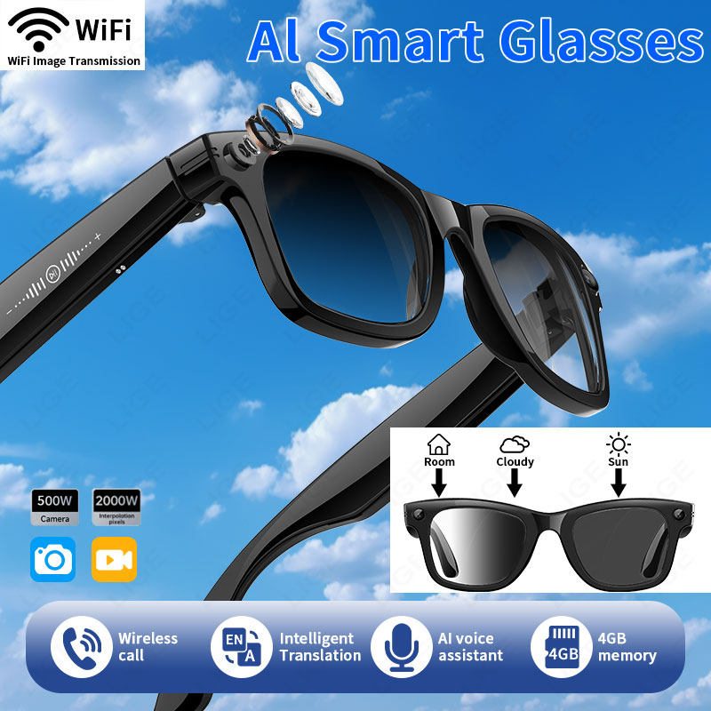 New Upgrade Smart Glasses 5MP  - đánh giá và giá Audio Music Recognition