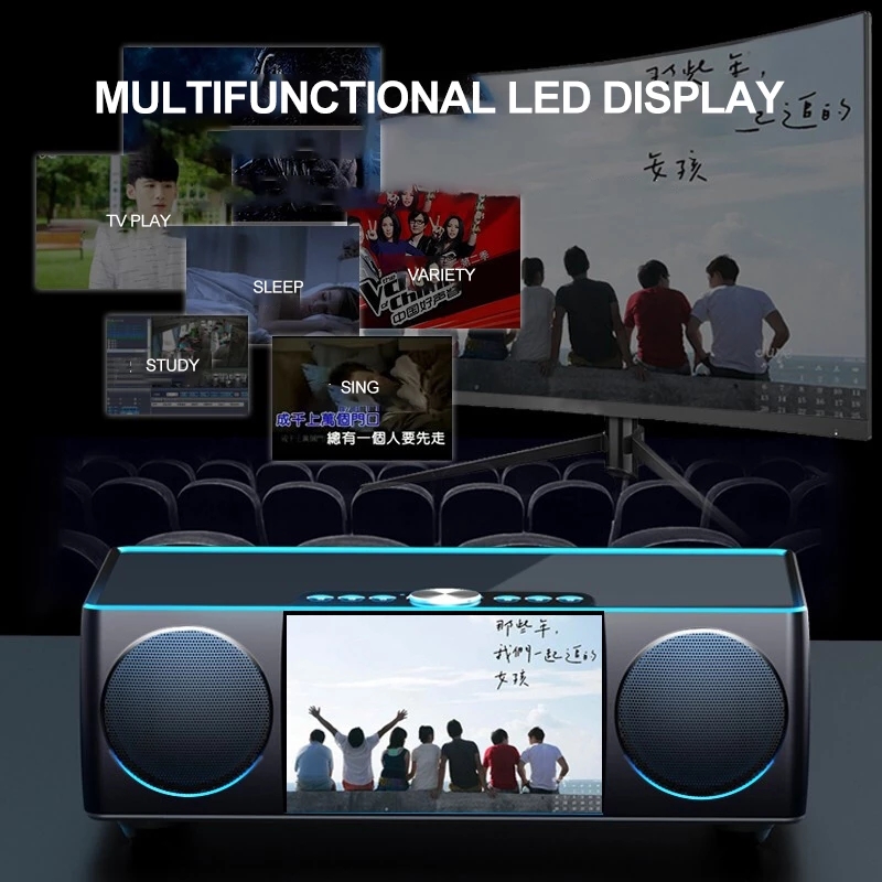 S99 Portable Caixa De Som Blue - đánh giá và giá Audio Visualizer Music Player