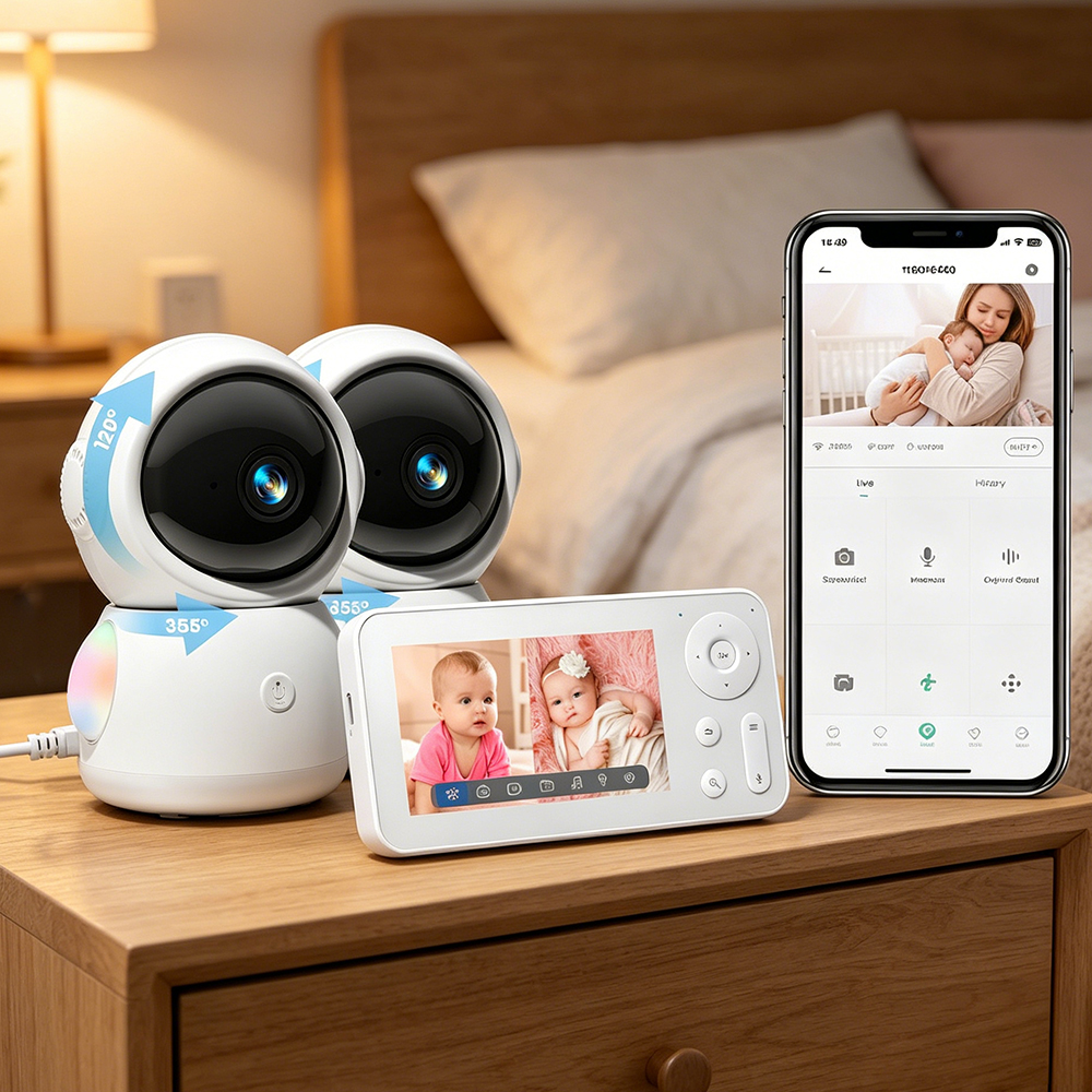 2K WiFi Baby Monitor with Scre - đánh giá và giá Audio Music Track