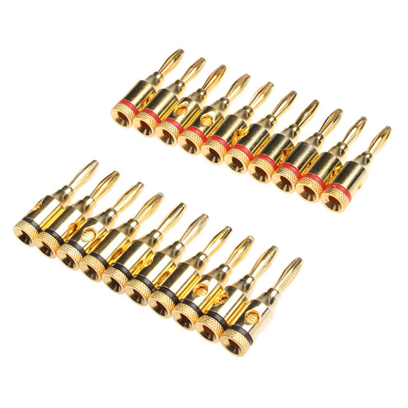 YT 20PCS Gold Plated 4mm Banan - đánh giá và giá Audio Music Yt