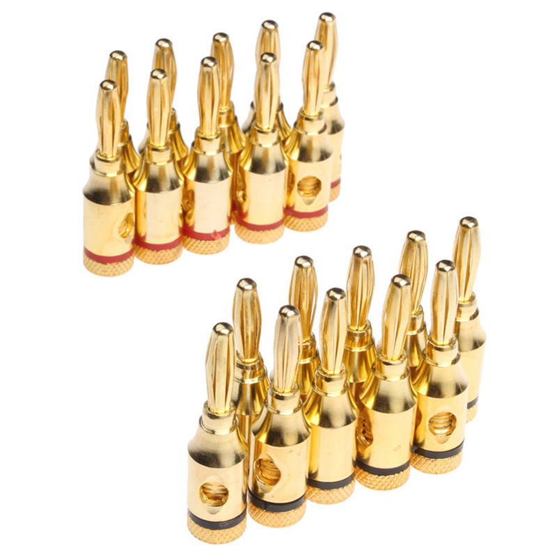YT 20PCS Gold Plated 4mm Banan - đánh giá và giá Audio Music Yt