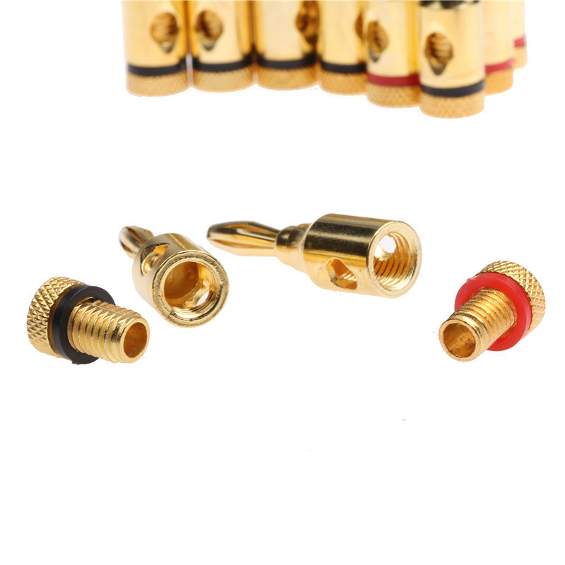 YT 20PCS Gold Plated 4mm Banan - đánh giá và giá Audio Music Yt