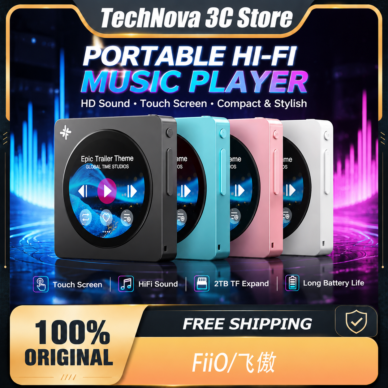 FiiO DISC Portable HiFi Music  - đánh giá và giá Audio Music Free