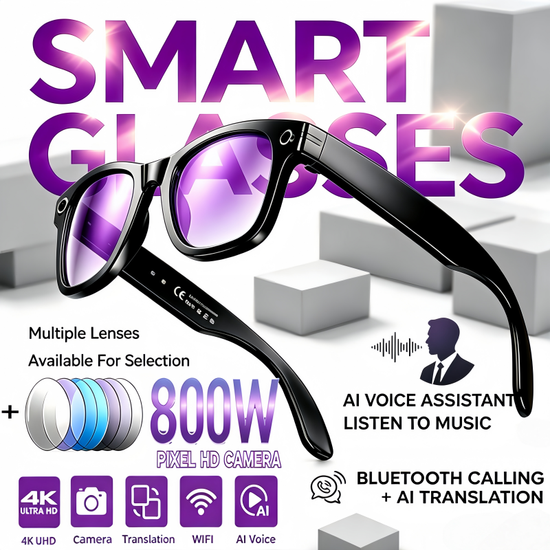 AI Smart Glasses with Camera 4 - đánh giá và giá Audio Music Recognition