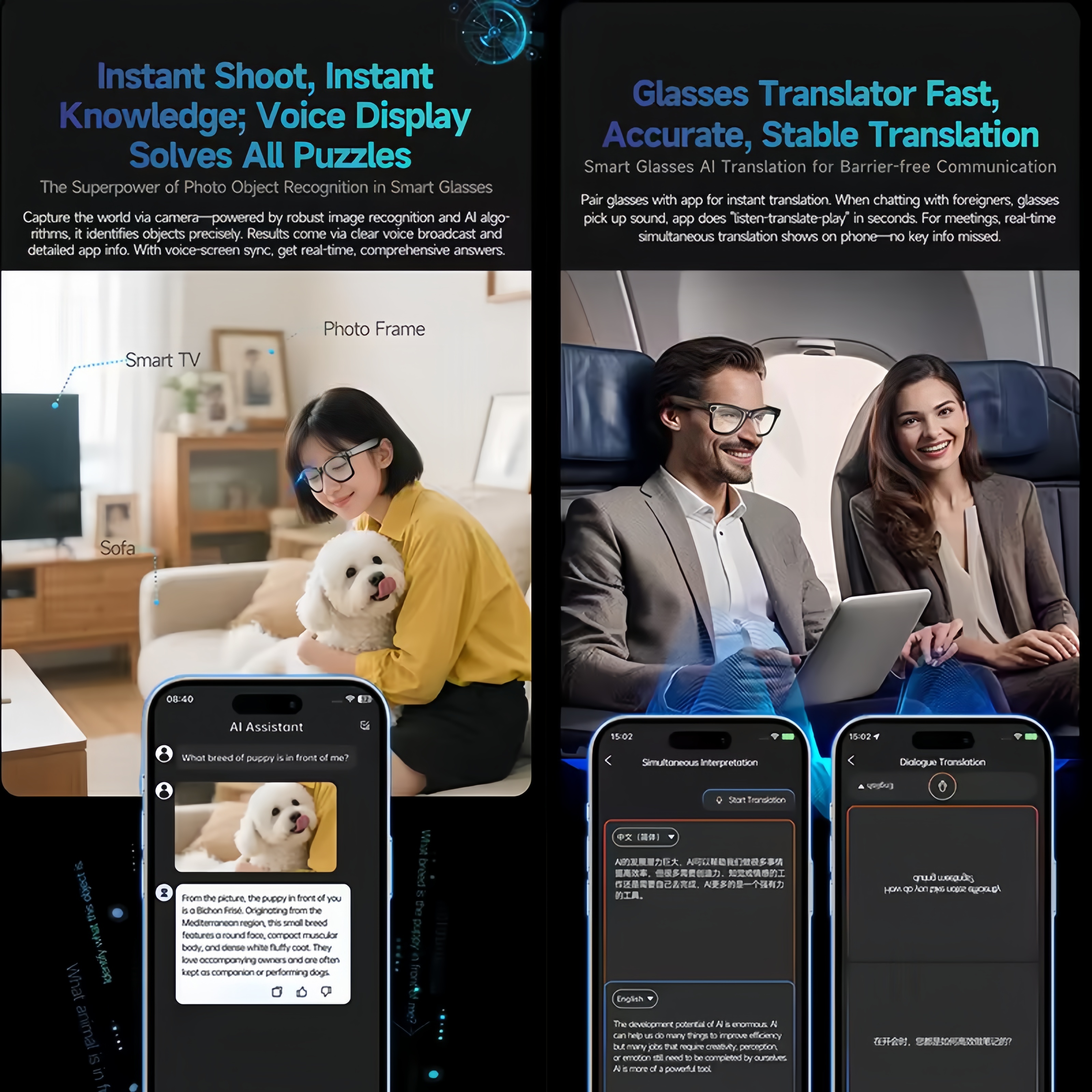 AI Smart Glasses with Camera 4 - đánh giá và giá Audio Music Recognition