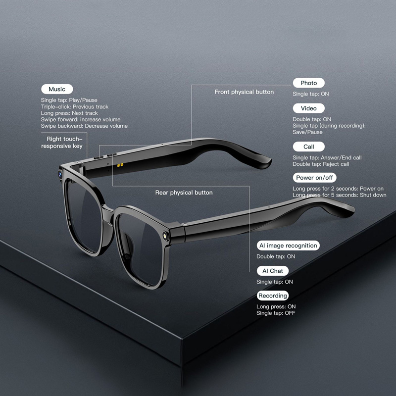 AI Smart Glasses with Camera 4 - đánh giá và giá Audio Music Recognition