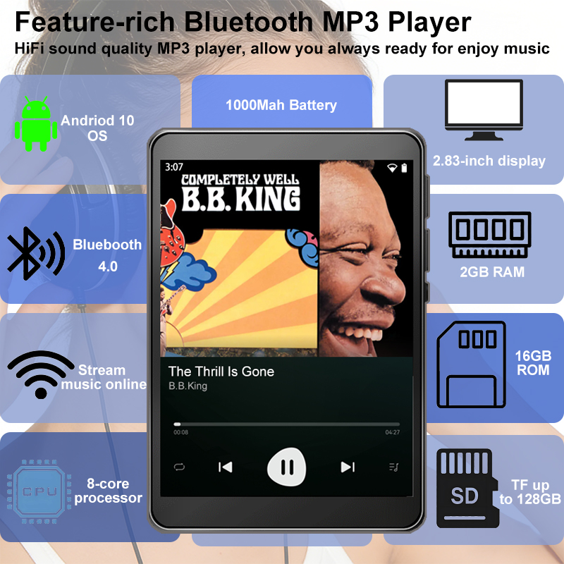 WiFi MP3 Player Andriod 10 Spo - đánh giá và giá Audio Music Download Mp3